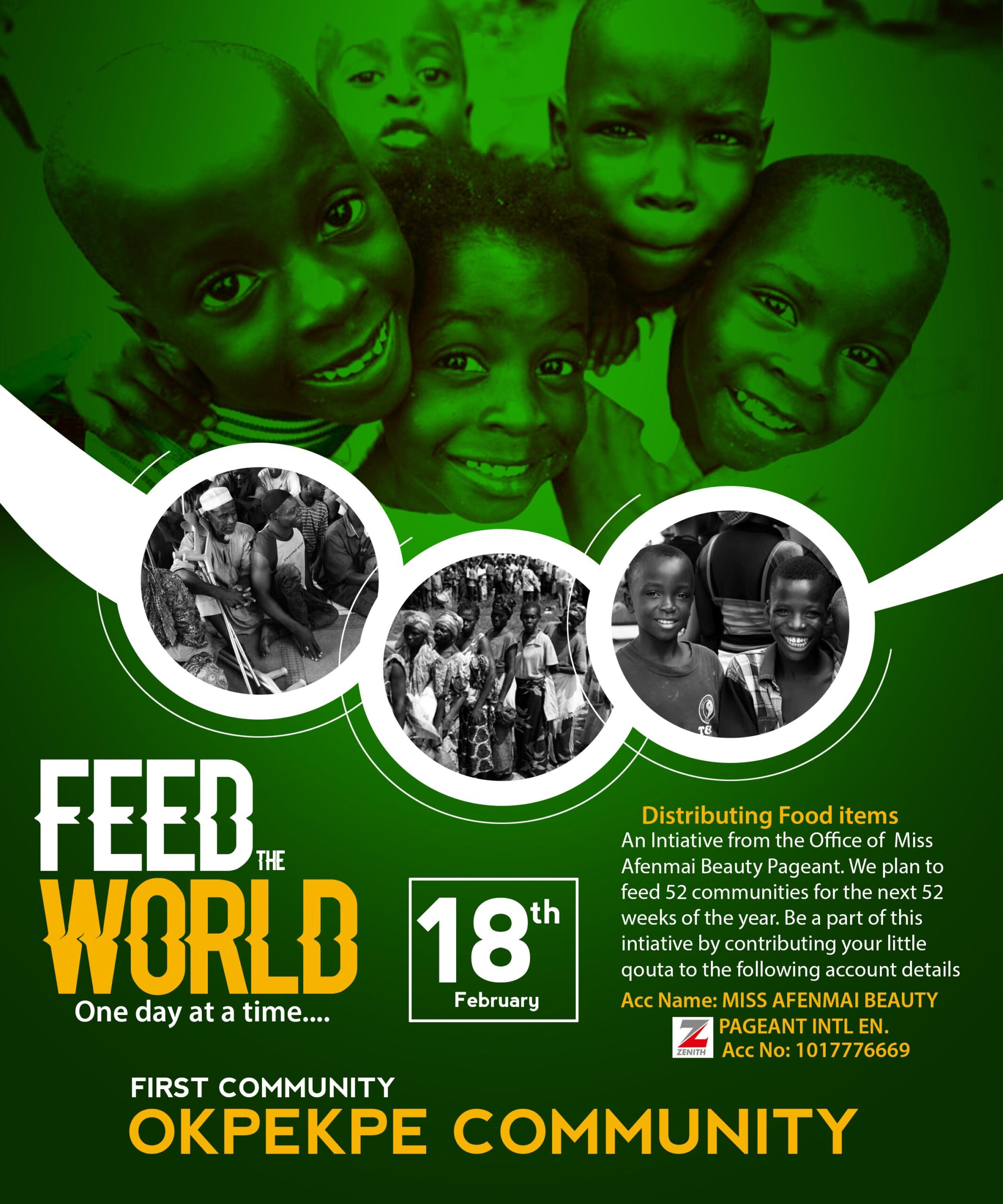 Feed the World, One day at a time.